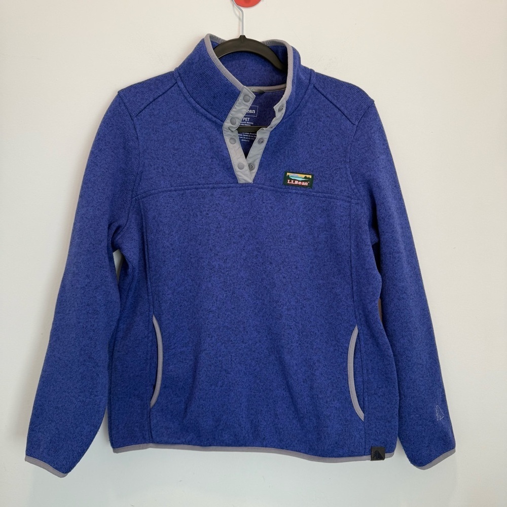 L.L.Bean Sweater Fleece Pullover size M petite